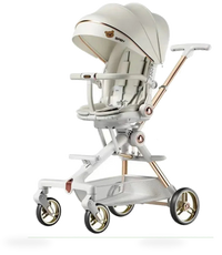 HKM-319763 Double Rod Bracket Baby Stroller with Aluminium Alloy Frame and Hidden Footrest