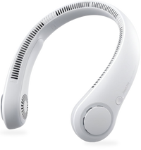 HKM-4607315 Portable Neck Fan, Hands-Free Bladeless Design 5 Speed Settings 4000 mAh Rechargeable Battery Lightweight and Comfortable