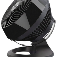 HKM-4640083 660 Large Air Circulator Fan, 4-Speed, 90-Degree Tilt, Quiet Cooling, Black