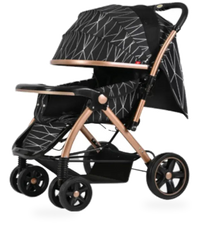 HKM-598867 Deluxe Baby Stroller with Enlarged EVA Wheels and Dining Tray