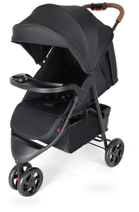 HKM-992083 Lightweight 3-Wheel Foldable Baby Stroller with Car Seat, 3-in-1 Jogger Pram Trolley