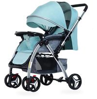HKM-909587 Lightweight Two-Way Folding Baby Stroller with Dining Plate - Compact Umbrella Pram