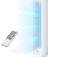 HKM-4967763 2026 DC Motor Tower Fan, 28ft/s High Velocity, 20dB Ultra Quiet, 8 Speeds, 4 Modes, 90° Oscillation, Bladeless, Remote Control, White