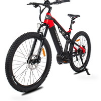 HKM-1096275 31 mph Mid-Drive Electric Bicycle, 48V 15Ah 720Wh Down-Tube Battery, 9-Speed Shimano Drivetrain, 27.5 x 2.4 in Tires