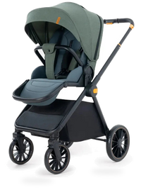HKM-532179 Poussett Two-Way Push Luxury Baby Stroller and Car Seat with Big Wheels, Foldable Pram for Infants