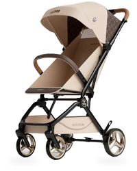 HKM-581907 Compact Folding Stroller with Enhanced Sunshade for Infants - Portable and Lightweight Design