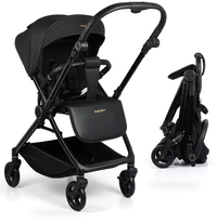 HKM-073427 3 in 1 Foldable Aluminium Frame Baby Stroller with Two-Way Seat for Newborns, Lightweight Travel Carriage