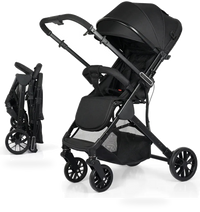 HKM-777363 Lightweight Foldable 3-in-1 Luxury Baby Stroller Pushchair for Infant Carriage