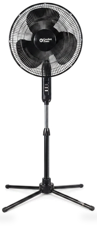 HKM-4934995 16 Inch Electric Oscillating Pedestal Fan with 3 Speed Settings, Adjustable Height and Tilt Ideal for Home and Office
