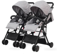 HKM-4928851 Twin Baby Trolley - Compact Folding Stroller for Twins, Model 806F1