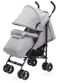 HKM-993235 Lightweight Durable Baby Stroller with Comfortable Mechanical Backrest - Available in Red, Purple, Green, and Gray