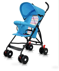 HKM-009043 4-Wheel Baby Stroller in Multiple Colours for Easy Mobility