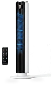 HKM-5426515 36 Inch Tower Fan with 28ft/s Airflow, 90° Oscillation 12-Hour Timer Remote Control 5 Speeds 4 Modes Quiet Operation