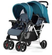 HKM-4437331 Double Stroller for Twins – Versatile and Compact Baby Pram for Easy Travel