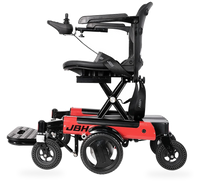 HKM-0979411 Portable Folding Electric Wheelchair Dual 250W Motors 24V 12Ah Battery 12.4 Mile Range 265 lb Capacity Aluminum