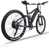 HKM-0834131 48 V 13 Ah Electric Mountain Bike, 500 W Motor, 25 mph Top Speed, 21-Speed Shimano Drivetrain, 27.5 x 2.1 in Tires