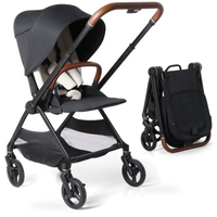 HKM-1449683 Lightweight Two-Way Folding Stroller T6 Aluminum 5-Point Harness UPF 50 Plus Canopy OEKO-TEX Compact Fold 15.4 lbs