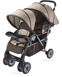 HKM-4470099 Twins Double Seat Baby Stroller - M-738 Model for Convenient Twin Travel