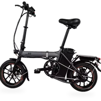 HKM-1522259 350 W Rear Hub Motor, 48 V 7.5 Ah Battery, 20 mph Top Speed, 14 x 1.95 in City Tires, Electric Bike