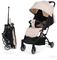 HKM-876819 Lightweight Multifunctional One-Hand Folding Stroller with Steel Frame for Easy Baby Transport