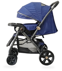 HKM-779667 Luxury Bidirectional Portable navy Blue Baby Pram Stroller for Newborn Travel