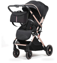 HKM-845203 Reversible 3-in-1 Lightweight Stroller with Folding Design and Adjustable Push Handle