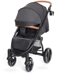 HKM-942355 Lightweight Foldable Baby Stroller with EVA Wheels and Extendable Canopy