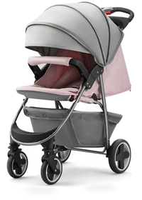 HKM-120851 Multi-functional Lightweight Baby Stroller with Reclining Seat, Foldable Design for Comfort and Convenience