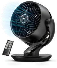 HKM-4377939 13-Inch Oscillating Table Air Circulator Fan with Remote, 120° Tilt Adjustment 25dB Quiet Operation 4 Speed Settings