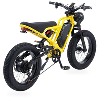 HKM-9588947 48V 1500W Electric Moped Bike, 20Ah Battery, 30 mph Top Speed, 20 x 4.0 in Fat Tires, Hydraulic Disc Brakes