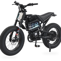 HKM-3783251 60V 3000W Street Bike, 43 mph Top Speed, 20 x 4.0 in Tires, Dual Hydraulic Disc Brakes, 330 lb Load