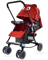 HKM-157075 Luxury 3-in-1 Compact Baby Stroller Lightweight Travel Pram for Infants 0-3 Years