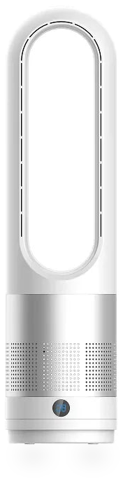 HKM-147859 Bladeless Tower Fan with Remote Control, Low Noise and 8 Speeds for Quiet Cooling for Home and Office Quiet Cooling Comfort