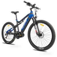 HKM-3422803 30 mph 1000 W Electric Mountain Bike, 48 V 15 Ah 720 Wh Battery, 21-Speed Shimano, CST 29 x 2.35 in Tires
