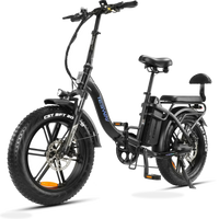 HKM-1784403 Folding Electric Fat Bike, 750 W Rear Hub Motor, 48 V 20 Ah / 960 Wh Battery, 31 mph Top Speed, 7-Speed derailleur