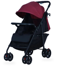HKM-174035 8.15kg Versatile Baby Stroller with One-Hand Folding, Reversible Handle, and Shock Absorbing Wheels
