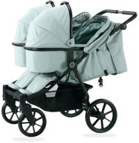 HKM-4273491 Twin Baby Stroller with Large Basket for Infants and Toddlers