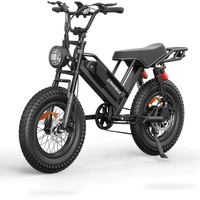 HKM-0801363 28 mph Fat Tire Electric Mountain Bike, 750 W Rear Hub Motor, 1500 W Peak, 48 V 15 Ah 720 Wh Battery