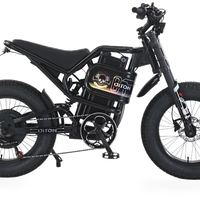 HKM-3783251 60V 3000W Street Bike, 43 mph Top Speed, 20 x 4.0 in Tires, Dual Hydraulic Disc Brakes, 330 lb Load