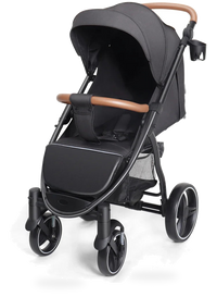 HKM-942355 Lightweight Foldable Baby Stroller with EVA Wheels and Extendable Canopy