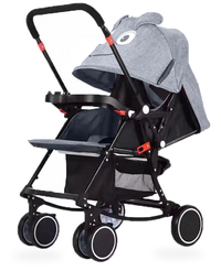 HKM-157075 Luxury 3-in-1 Compact Baby Stroller Lightweight Travel Pram for Infants 0-3 Years