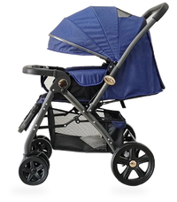 HKM-254227 Convertible Baby Stroller with Extra Basket and Bassinet for Newborns