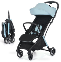 HKM-368339 Lightweight One-Hand Folding Aluminium Frame Stroller Baby Carriage Pushchair