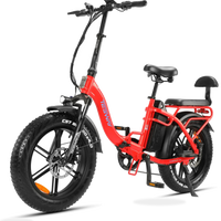 HKM-1784403 Folding Electric Fat Bike, 750 W Rear Hub Motor, 48 V 20 Ah / 960 Wh Battery, 31 mph Top Speed, 7-Speed derailleur