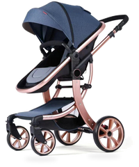 HKM-596563 3-in-1 Luxury Travel System Stroller with Car Seat - Foldable Baby Pram for Infants