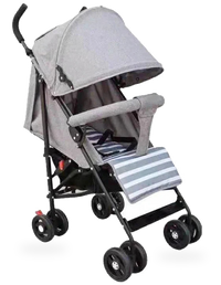 HKM-993235 Lightweight Durable Baby Stroller with Comfortable Mechanical Backrest - Available in Red, Purple, Green, and Gray