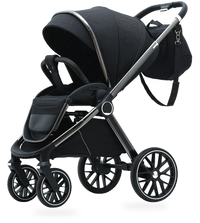 HKM-255379 3-in-1 Lightweight Travel Pram with Luxury Folding Stroller and Baby Car Seat