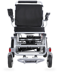 HKM-7827923 Folding Electric Wheelchair Dual 250W Motors 24V 12Ah Battery 12.4 Mile Range 265 lb Capacity Aluminum Frame