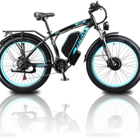 HKM-2636371 Dual-Motor Electric Mountain Bike, Dual 1000 W Hub Motors, 48 V 20 Ah / 960 Wh Battery, 31 mph Top Speed