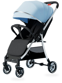 HKM-154771 Lightweight Foldable Baby Stroller with Iron Frame and Adjustable Canopy
